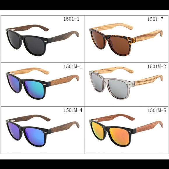 Handcrafted Unisex Bamboo UV Sunglasses - Picture 4 of 7